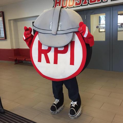 a puck mascot 